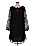 Susana Monaco 100% Polyester Black 3/4 Sleeve Top Size 8 - photo 2