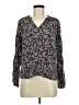 Gap 100% Viscose Floral Blue Long Sleeve Blouse Size M - photo 1