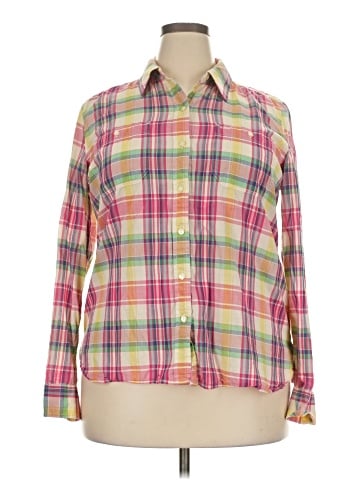 Lauren by Ralph Lauren Long Sleeve Button-Down Shirt (view 1)