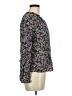 Gap 100% Viscose Floral Blue Long Sleeve Blouse Size M - photo 4