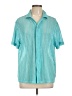 Original Use Teal Short Sleeve Button-Down Shirt Size L - photo 1