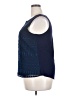 Market and Spruce 100% Polyester Blue Sleeveless Blouse Size XXL - photo 5
