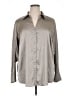H&M Metallic Gray Long Sleeve Blouse Size XL - photo 1