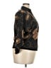 Assorted Brands Print Black 3/4 Sleeve Blouse Size 2X (estimated) - photo 4