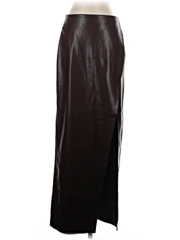Alice + Olivia Faux Leather Skirt (view 1)