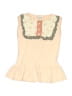 Persnickety Ivory Sleeveless Blouse Size 6 - photo 1