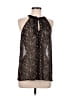 Bellatrix 100% Polyester Black Sleeveless Blouse Size M - photo 1