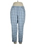 J.Jill Checkered-gingham Blue Casual Pants Size XL - photo 1