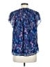 Ramy Brook 100% Polyester Blue Short Sleeve Blouse Size M - photo 2