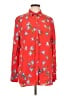 Rag & Bone 100% Viscose Floral Red Long Sleeve Blouse Size L - photo 1