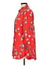Rag & Bone 100% Viscose Floral Red Long Sleeve Blouse Size L - photo 5