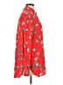 Rag & Bone 100% Viscose Floral Red Long Sleeve Blouse Size L - photo 4