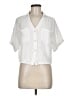 Love Notes 100% Cotton White Short Sleeve Blouse Size M - photo 1
