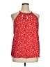 Papermoon 100% Polyester Red Sleeveless Blouse Size XL - photo 1
