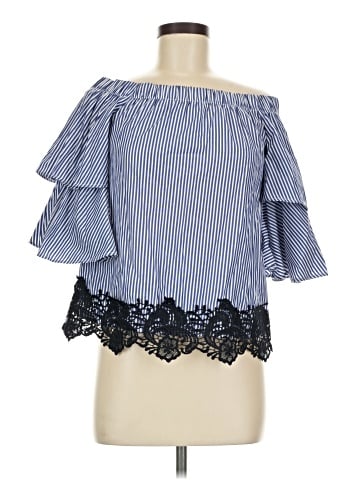 Zara Basic 3/4 Sleeve Blouse (view 1)