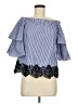 Zara Basic Blue 3/4 Sleeve Blouse Size M - photo 1