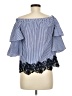 Zara Basic Blue 3/4 Sleeve Blouse Size M - photo 2