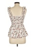 Shein 100% Polyester Ivory Sleeveless Blouse Size 6 - photo 2