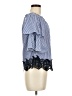 Zara Basic Blue 3/4 Sleeve Blouse Size M - photo 4
