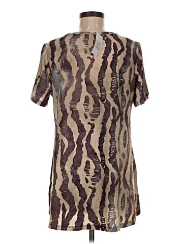 LOGO by Lori Goldstein Short Sleeve Blouse (view 2)