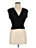 Final Touch 100% Rayon Black Short Sleeve Top Size M - photo 1