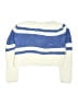 H&M 100% Acrylic Stripes Blue Pullover Sweater Size 8 - 10 - photo 2
