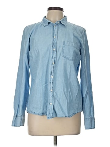 J.Crew Factory Store Long Sleeve Button-Down Shirt (view 1)
