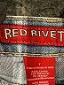 Red Rivet Blue Denim Shorts Size 7 - photo 3
