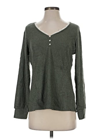 Secret Treasures Long Sleeve Henley (view 1)