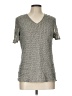 Laura Ashley 100% Viscose Gray Short Sleeve Top Size 10 - photo 1