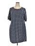 Tacera Polka Dots Blue Casual Dress Size 2X - photo 1