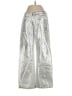 Edikted 100% Cotton Metallic Silver Jeans Size XS - photo 1