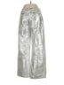 Edikted 100% Cotton Metallic Silver Jeans Size XS - photo 2