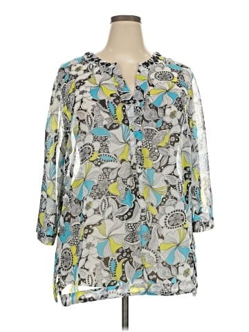 Evan Picone 3/4 Sleeve Blouse (view 1)