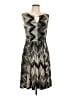 Connected Apparel Graphic Black Cocktail Dress Size 12 - photo 1