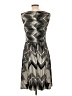 Connected Apparel Graphic Black Cocktail Dress Size 12 - photo 2