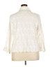 Kate Hill 100% Cotton Ivory 3/4 Sleeve Button-Down Shirt Size 22w - photo 2