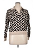 T Tahari Chevron-herringbone Tan Pullover Sweater Size XL - photo 1