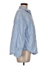 Zara Stripes Blue Long Sleeve Button-Down Shirt Size M - photo 4