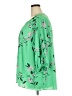 T Tahari 100% Polyester Floral Green 3/4 Sleeve Blouse Size 3X - photo 5