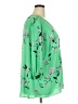 T Tahari 100% Polyester Floral Green 3/4 Sleeve Blouse Size 3X - photo 4