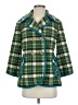 Tabitha Plaid Green Coat Size S - photo 1