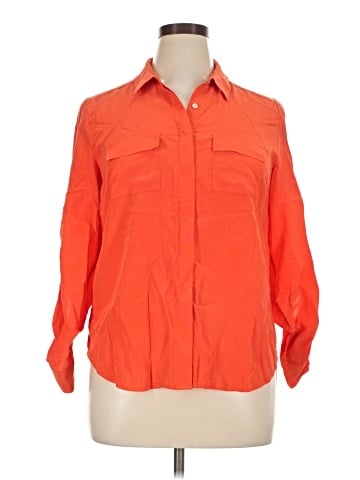 Ann Taylor 3/4 Sleeve Button-Down Shirt (view 1)