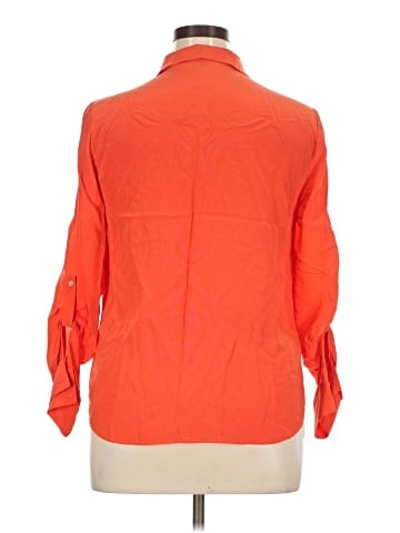 Ann Taylor 3/4 Sleeve Button-Down Shirt (view 2)