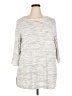 Karen Scott Gray 3/4 Sleeve Top Size 3X - photo 1