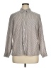 J.Jill Stripes Gray Long Sleeve Button-Down Shirt Size XL - photo 1