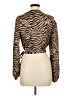Bardot Animal Print Brown Kimono Size 6 - photo 2