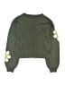 H&M 100% Acrylic Floral Green Pullover Sweater Size 16 - 18 - photo 2