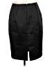 Chetta B 100% Polyester Solid Black Formal Skirt Size 12 - photo 2