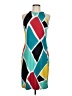 Worthington Graphic Teal Cocktail Dress Size M - photo 1
